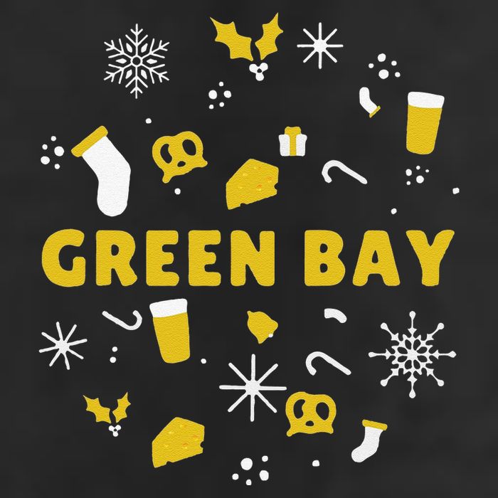 Funny Packers Ugly Christma Golf Towel