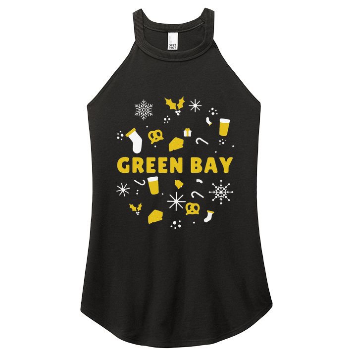 Funny Packers Ugly Christma Women's Perfect Tri Rocker Tank