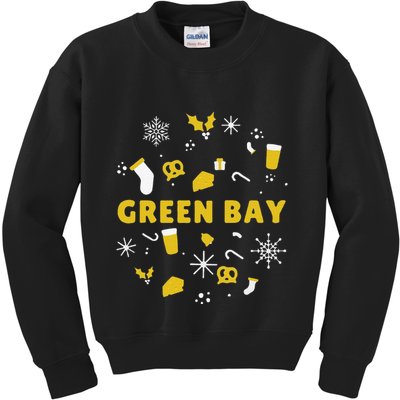 Funny Packers Ugly Christma Kids Sweatshirt