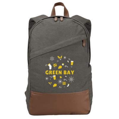 Funny Packers Ugly Christma Cotton Canvas Backpack