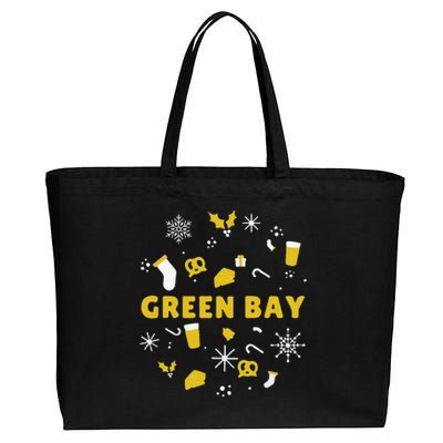 Funny Packers Ugly Christma Cotton Canvas Jumbo Tote