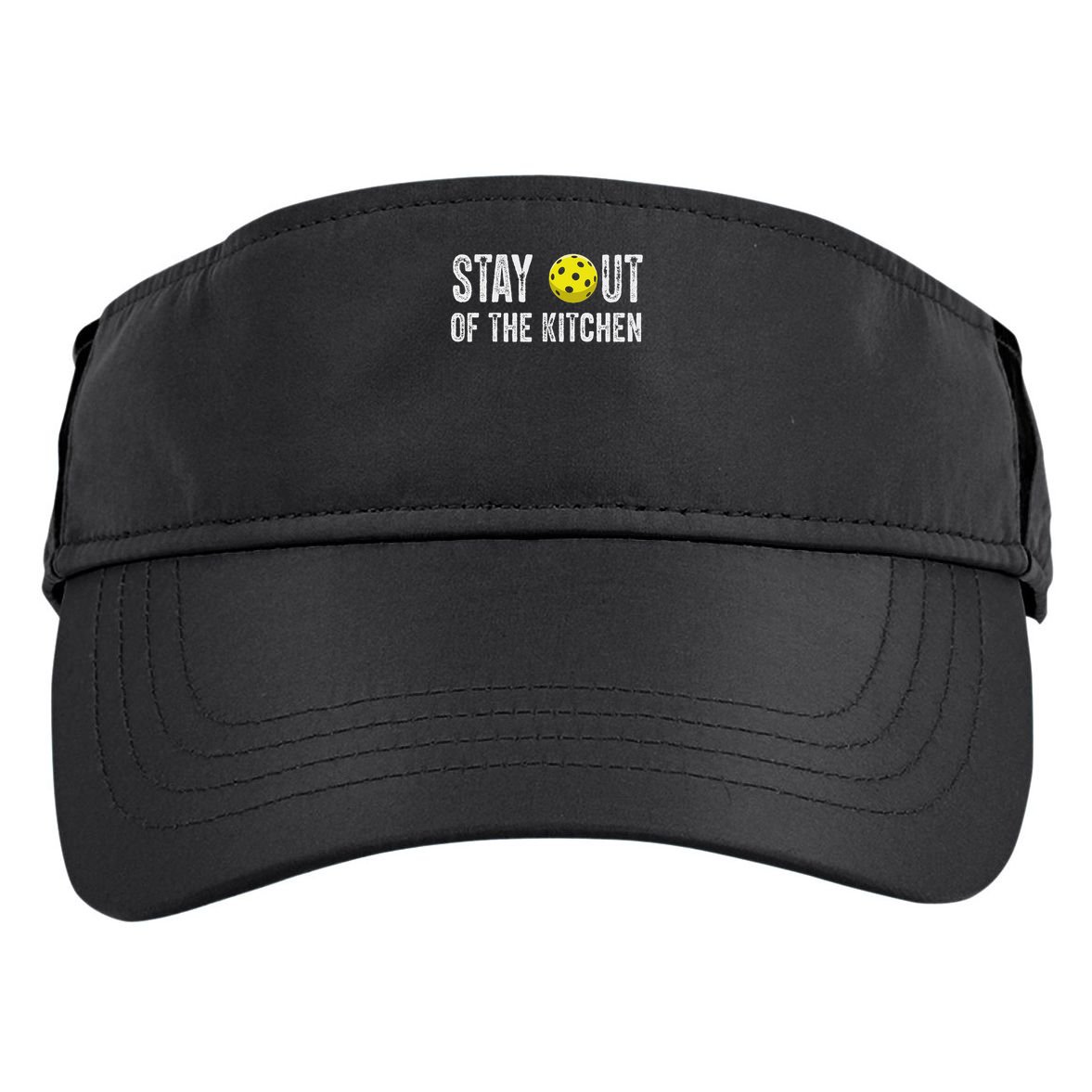 Funny Pickleball Unisex Black Small Short Sleeve Pickleball  Adult Drive Performance Visor