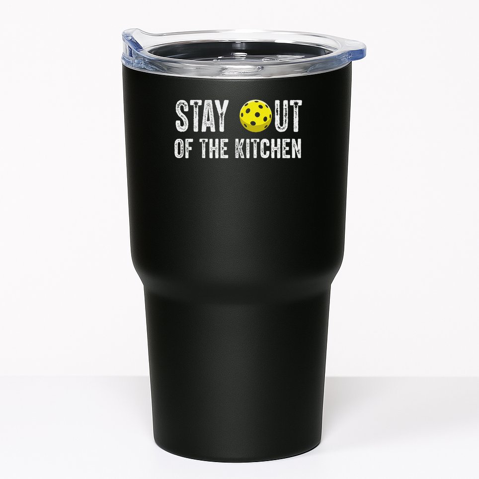 Funny Pickleball Unisex Black Small Short Sleeve Pickleball  Tumbler