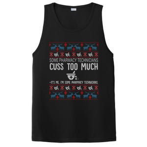 Funny Pharmacy Ugly Christmas Sweater Funny Gift PosiCharge Competitor Tank