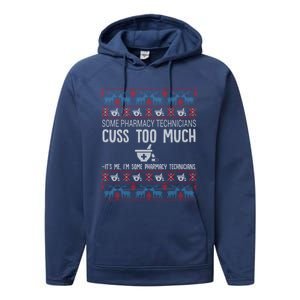 Funny Pharmacy Ugly Christmas Sweater Funny Gift Performance Fleece Hoodie