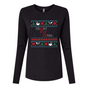 Funny Pharmacy Ugly Christmas Sweaters Gift Womens Cotton Relaxed Long Sleeve T-Shirt