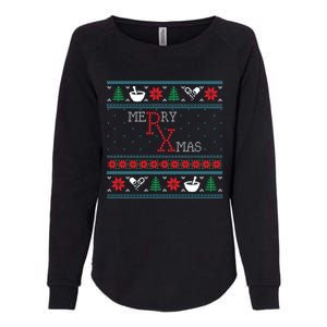 Funny Pharmacy Ugly Christmas Sweaters Gift Womens California Wash Sweatshirt