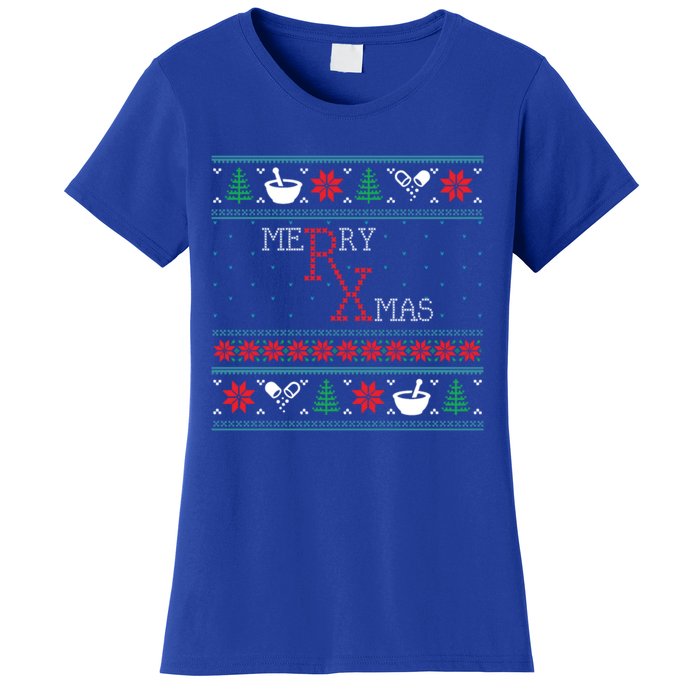 Funny Pharmacy Ugly Christmas Sweaters Gift Women's T-Shirt