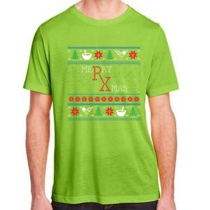 Funny Pharmacy Ugly Christmas Sweaters Adult ChromaSoft Performance T-Shirt