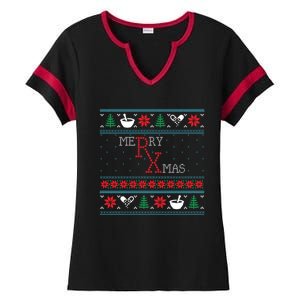 Funny Pharmacy Ugly Christmas Sweaters Ladies Halftime Notch Neck Tee