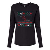 Funny Pharmacy Ugly Christmas Sweaters Womens Cotton Relaxed Long Sleeve T-Shirt