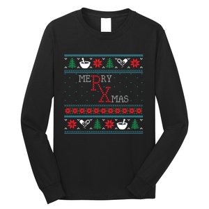 Funny Pharmacy Ugly Christmas Sweaters Long Sleeve Shirt