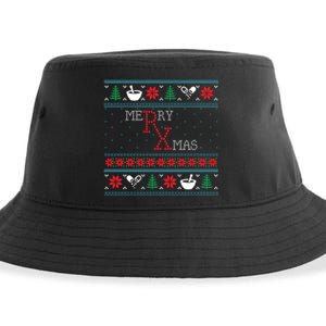 Funny Pharmacy Ugly Christmas Sweaters Sustainable Bucket Hat