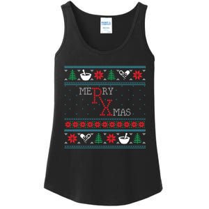 Funny Pharmacy Ugly Christmas Sweaters Ladies Essential Tank