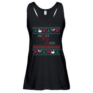 Funny Pharmacy Ugly Christmas Sweaters Ladies Essential Flowy Tank