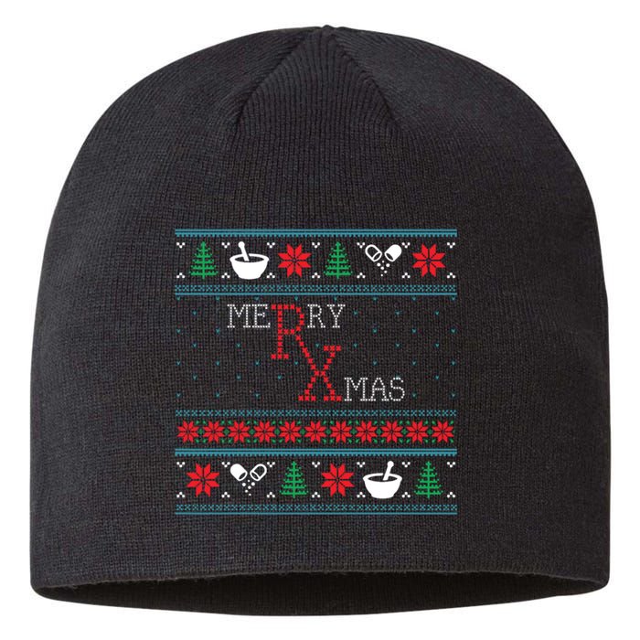 Funny Pharmacy Ugly Christmas Sweaters Sustainable Beanie