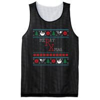 Funny Pharmacy Ugly Christmas Sweaters Mesh Reversible Basketball Jersey Tank