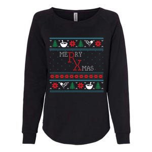 Funny Pharmacy Ugly Christmas Sweaters Womens California Wash Sweatshirt