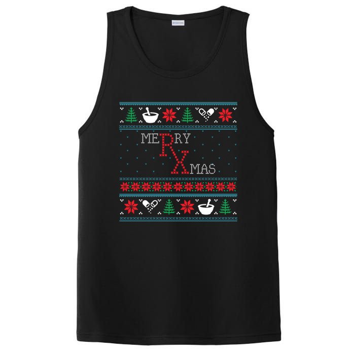 Funny Pharmacy Ugly Christmas Sweaters PosiCharge Competitor Tank