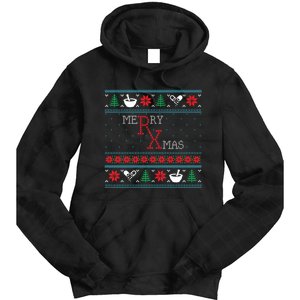 Funny Pharmacy Ugly Christmas Sweaters Tie Dye Hoodie