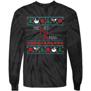 Funny Pharmacy Ugly Christmas Sweaters Tie-Dye Long Sleeve Shirt