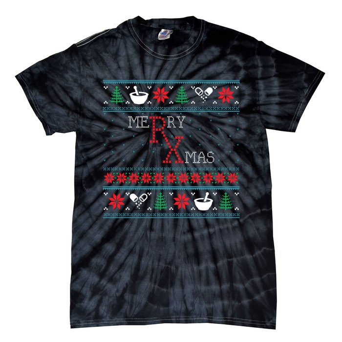 Funny Pharmacy Ugly Christmas Sweaters Tie-Dye T-Shirt