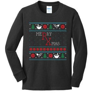 Funny Pharmacy Ugly Christmas Sweaters Kids Long Sleeve Shirt