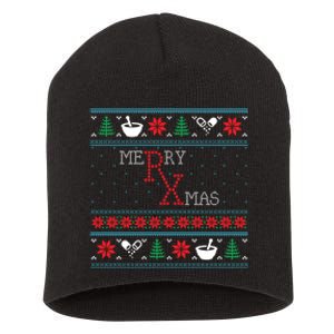 Funny Pharmacy Ugly Christmas Sweaters Short Acrylic Beanie