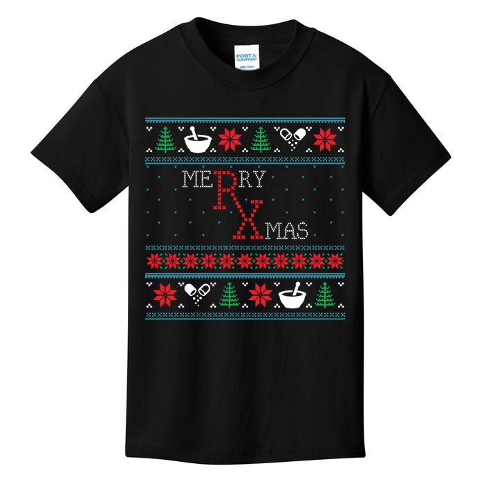 Funny Pharmacy Ugly Christmas Sweaters Kids T-Shirt