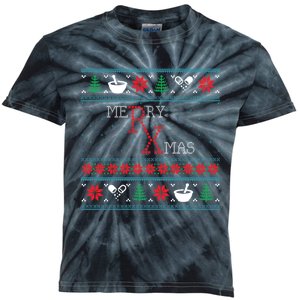 Funny Pharmacy Ugly Christmas Sweaters Kids Tie-Dye T-Shirt