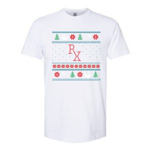 Funny Pharmacy Ugly Christmas Sweaters Softstyle CVC T-Shirt