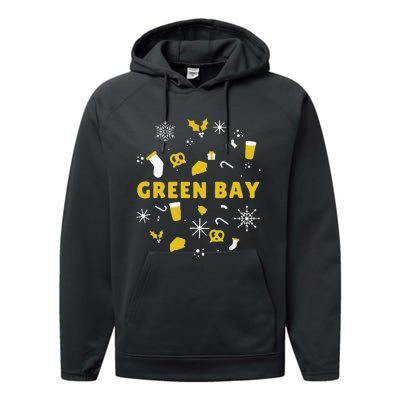 Funny Packers Ugly Christma Performance Fleece Hoodie