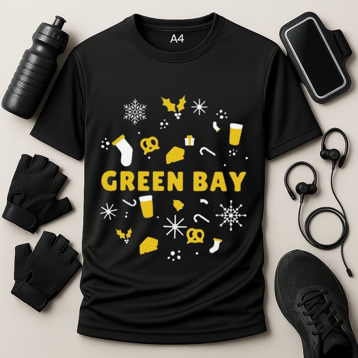 Funny Packers Ugly Christma Cooling Performance Crew T-Shirt