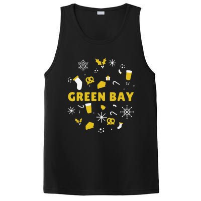 Funny Packers Ugly Christma PosiCharge Competitor Tank