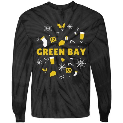 Funny Packers Ugly Christma Tie-Dye Long Sleeve Shirt