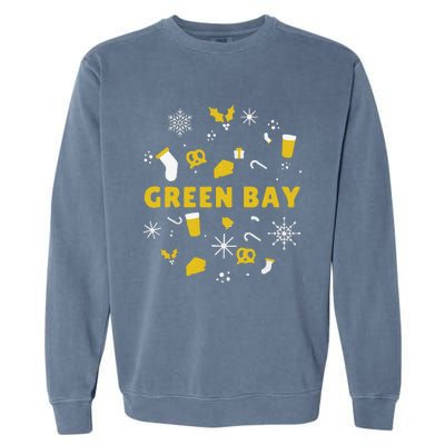 Funny Packers Ugly Christma Garment-Dyed Sweatshirt