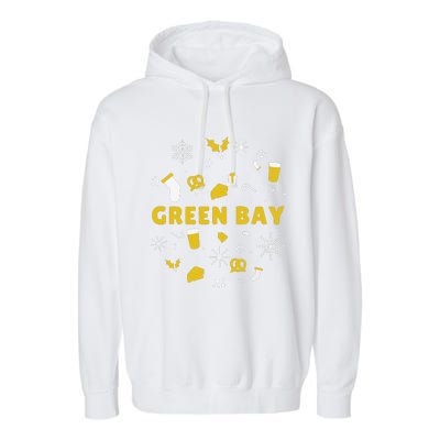 Funny Packers Ugly Christma Garment-Dyed Fleece Hoodie