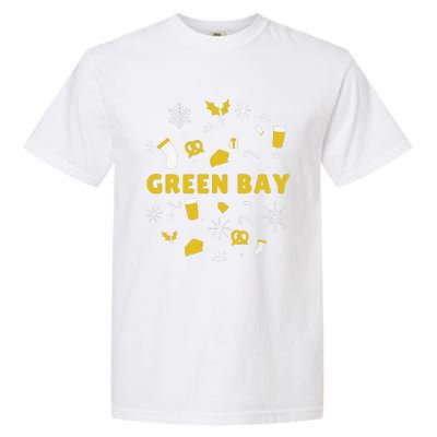 Funny Packers Ugly Christma Garment-Dyed Heavyweight T-Shirt