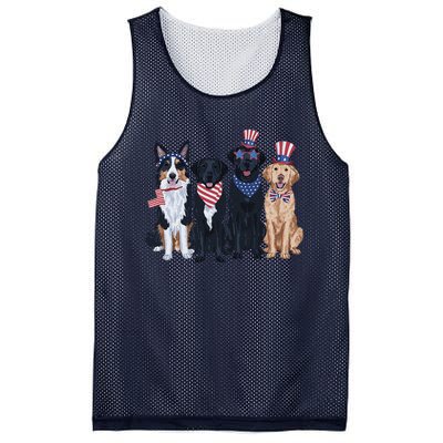 Funny Patriotic Usa Dog  4th Of July Dog Independence Day Mesh Reversible Basketball Jersey Tank