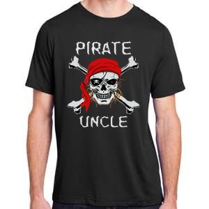 Funny Pirate Uncle Skull & Crossbones Halloween Adult ChromaSoft Performance T-Shirt