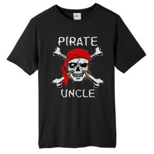 Funny Pirate Uncle Skull & Crossbones Halloween Tall Fusion ChromaSoft Performance T-Shirt