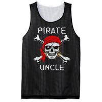 Funny Pirate Uncle Skull & Crossbones Halloween Mesh Reversible Basketball Jersey Tank