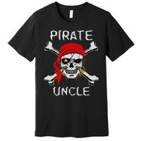 Funny Pirate Uncle Skull & Crossbones Halloween Premium T-Shirt