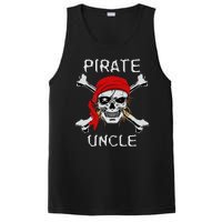 Funny Pirate Uncle Skull & Crossbones Halloween PosiCharge Competitor Tank