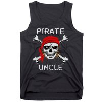 Funny Pirate Uncle Skull & Crossbones Halloween Tank Top