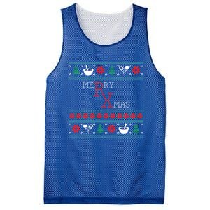 Funny Pharmacy Ugly Christmas Gift Mesh Reversible Basketball Jersey Tank