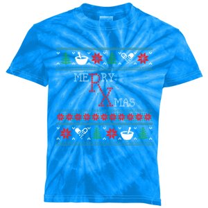 Funny Pharmacy Ugly Christmas Gift Kids Tie-Dye T-Shirt