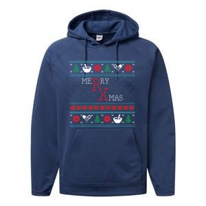 Funny Pharmacy Ugly Christmas Gift Performance Fleece Hoodie