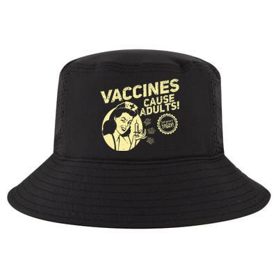 Funny Pro Vaccination T Vaccines Cause Adults Cool Comfort Performance Bucket Hat