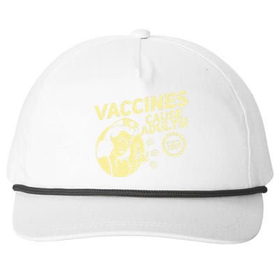 Funny Pro Vaccination T Vaccines Cause Adults Snapback Five-Panel Rope Hat